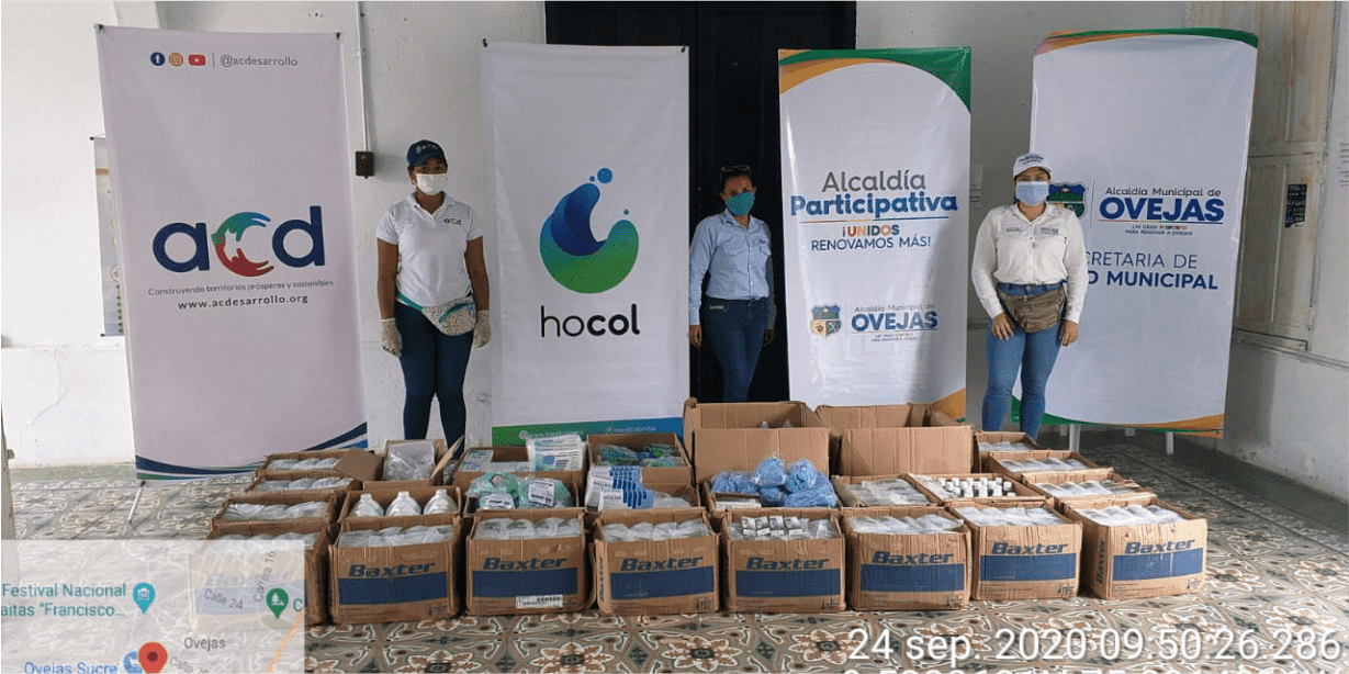 Apoyamos a Hocol en la entrega de mas de seis mil mercados a familias afectadas por la emergencia sanitaria Covid-19