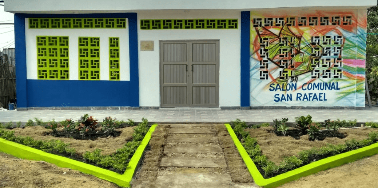 El barrio San Rafael, Toluviejo, recibe su primer salón comunal
